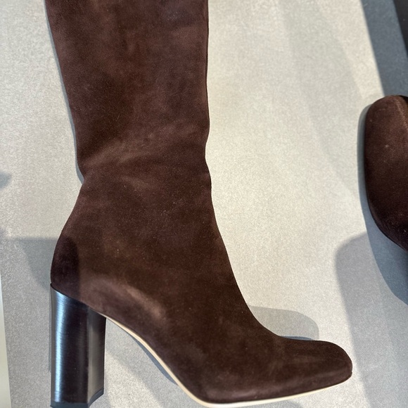 Gucci Hasler Brown Suede Horsebit Riding Boots Like new with original Gucci box - Picture 7 of 7